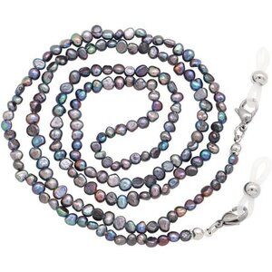 Mask Lanyard Chain Face Mask Holder Chain Freshwater Pearl Eyeglasses Chain